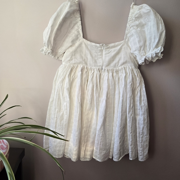 Lulu's White Eyelet Mini Dress - Picture 4 of 4